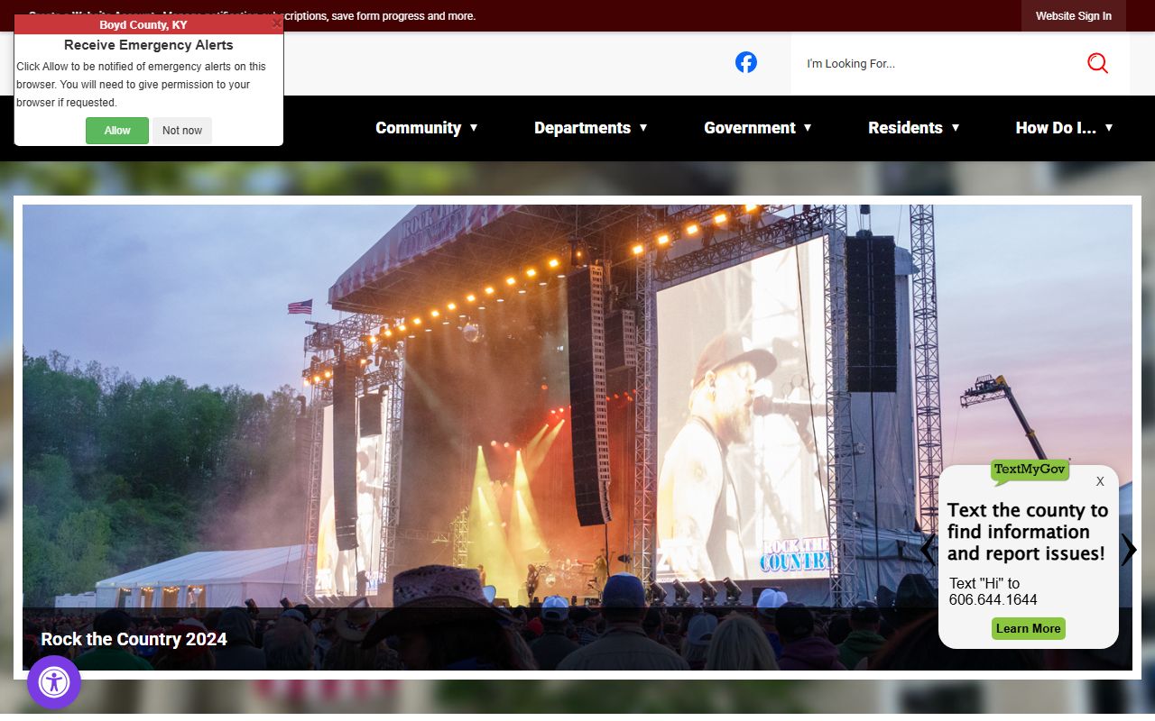 Ashland city and county government contact resources showing municipal services