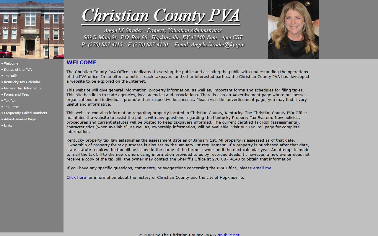 Hopkinsville city services and property valuation resources