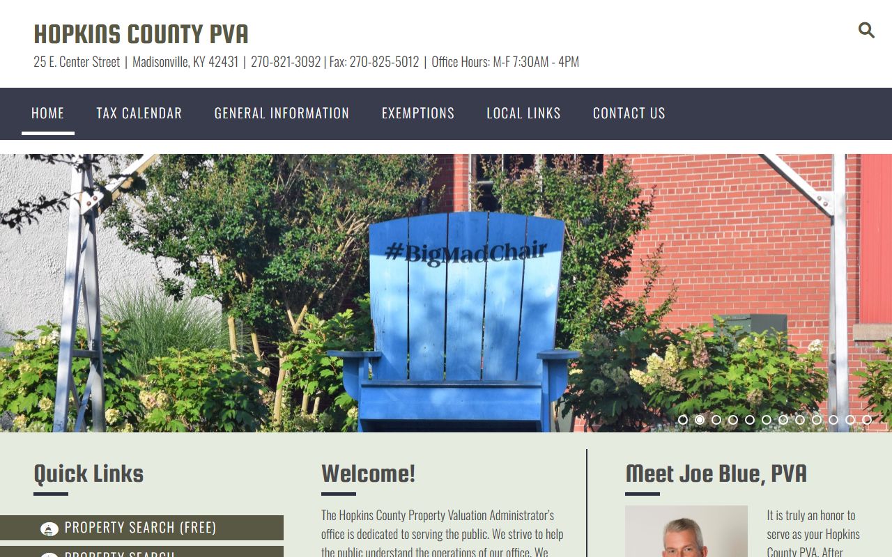 Madisonville PVA and property valuation resources