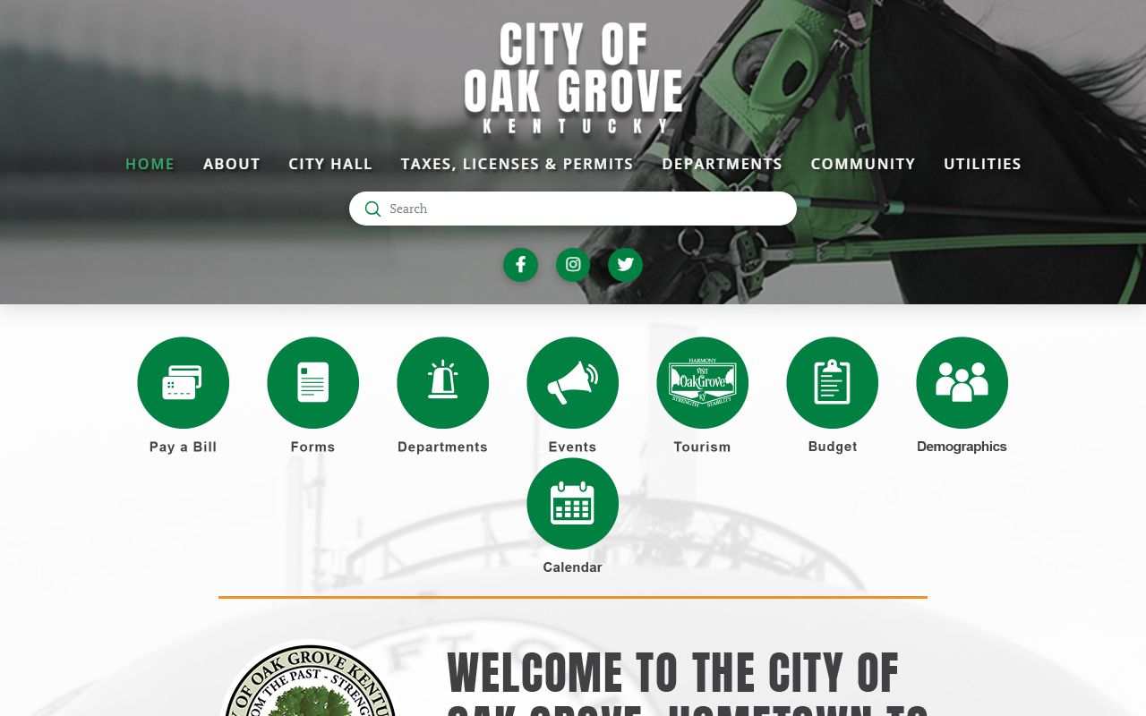 Oak Grove Police Department website and contact information