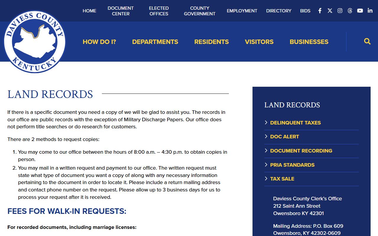 Owensboro area land records office and public services building