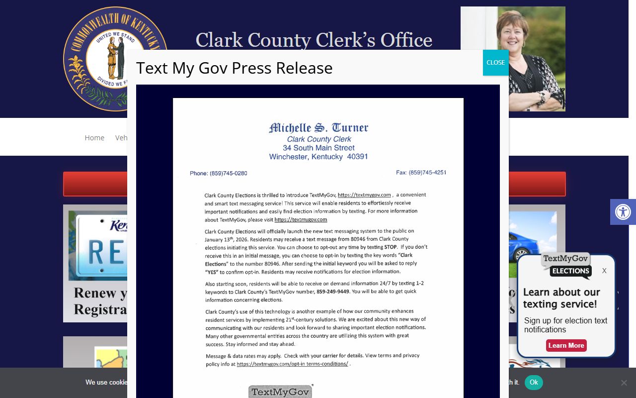 Clark County Clerk office and vital records services