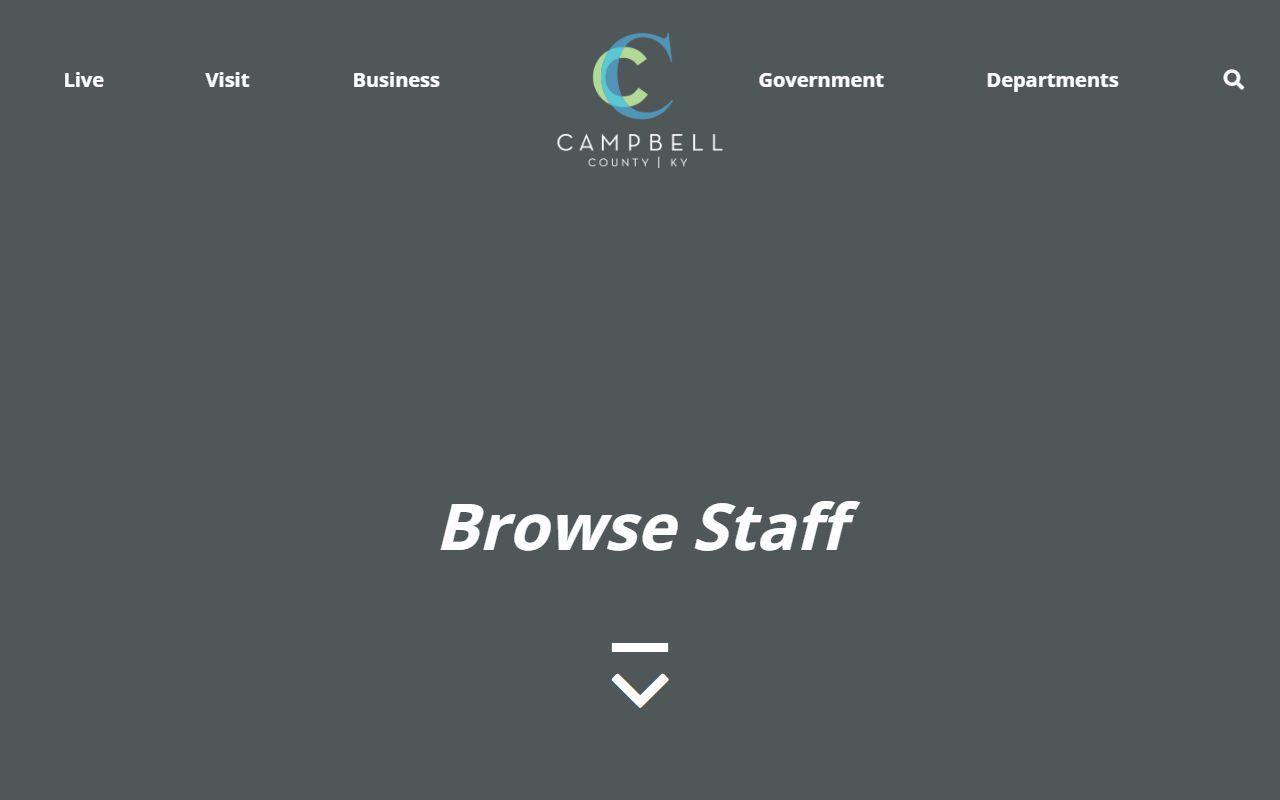 Campbell County staff directory showing searchable employee phone directory