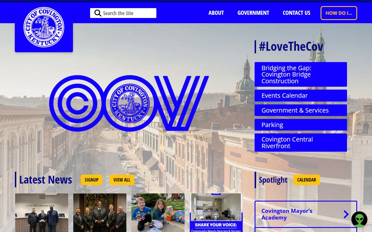 City of Covington Kentucky official website